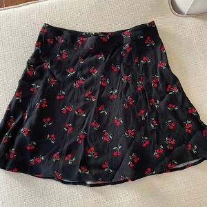 Reformation Cherry Fit&Flare Skirt